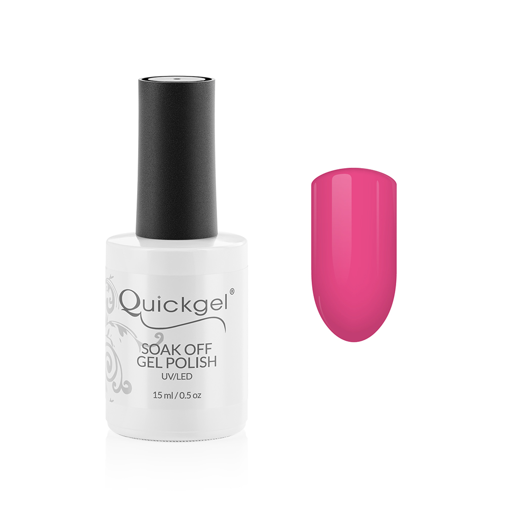 Quickgel No 802 - Hot Pink Ημιμόνιμο Βερνίκι 15 ml